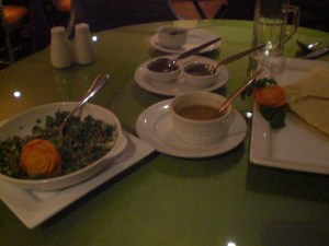 Tabouleh and masala dosa Tabouleh and masala dosa